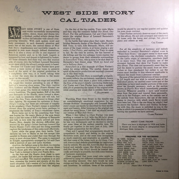 Cal Tjader : West Side Story (LP, Album, Mono, Red)