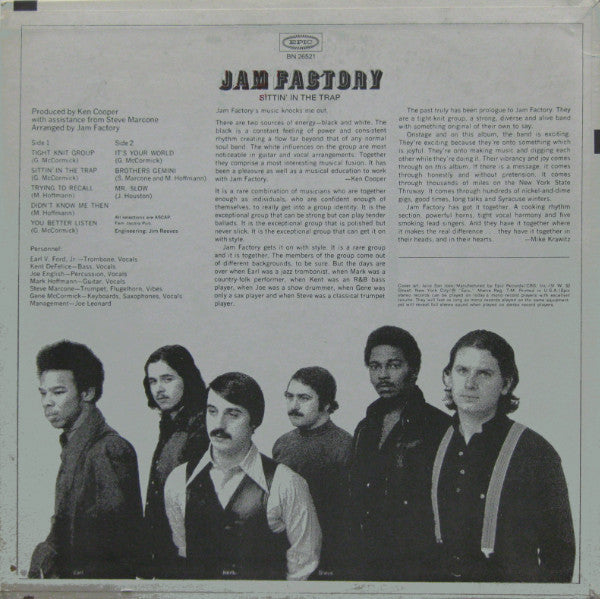 Jam Factory (2) : Sittin' In  The Trap (LP, Album)