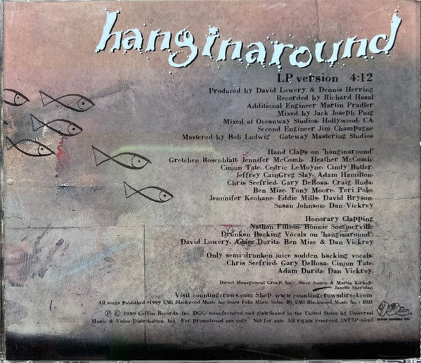 Counting Crows : Hanginaround (CD, Single, Promo)