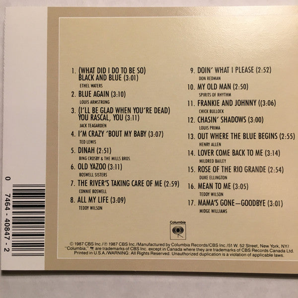 Various : The 1930s - The Singers (CD, Comp)