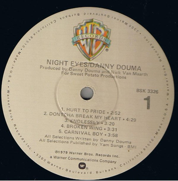 Danny Douma : Night Eyes (LP, Album)