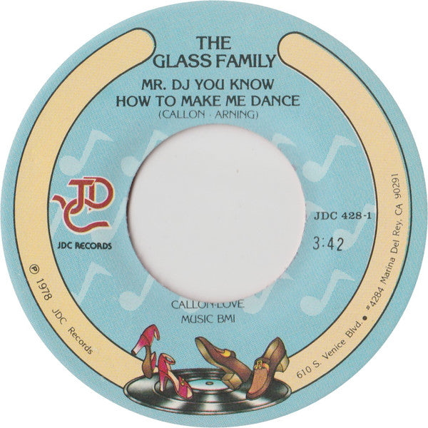 The Glass Family : Mr. DJ You Know How To Make Me Dance (7", Red)