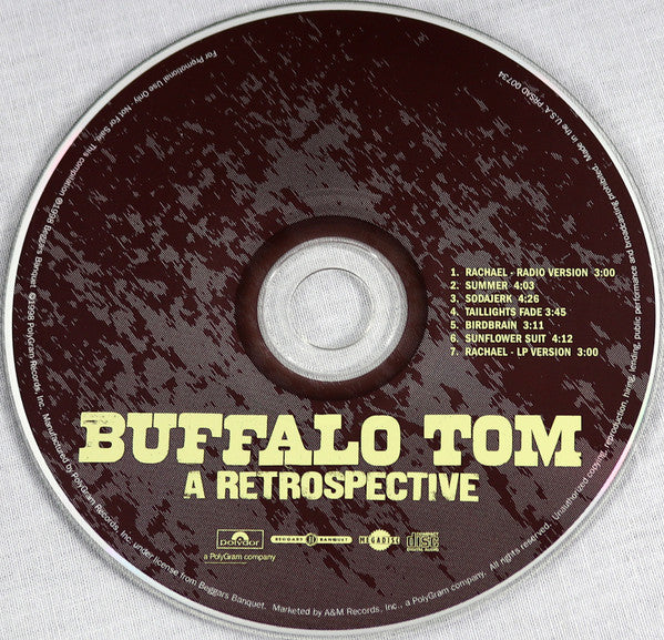 Buffalo Tom : A Retrospective (CD, Comp, Promo)