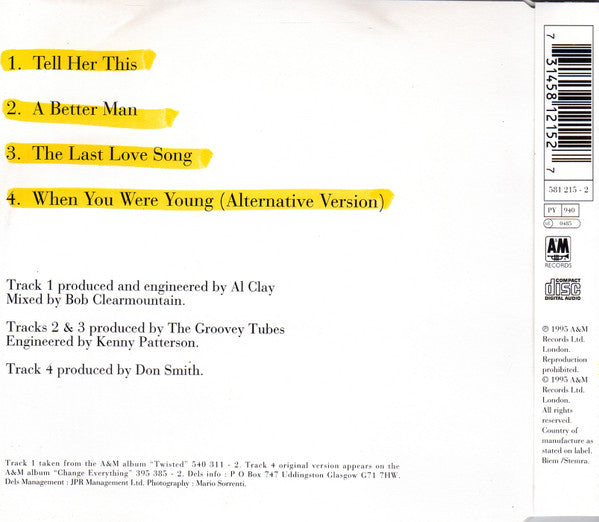 Del Amitri : Tell Her This (CD, Single)