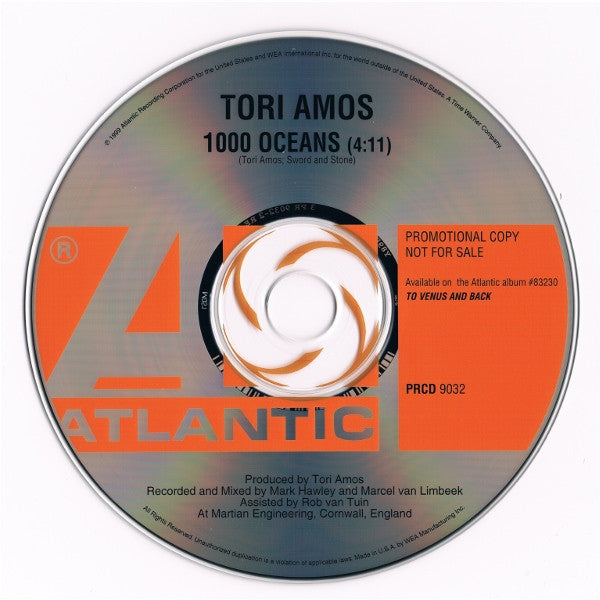 Tori Amos : 1,000 Oceans (CD, Single, Promo)