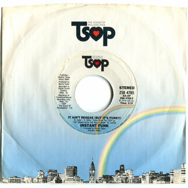 Instant Funk : It Ain't Reggae (But It's Funky) (7", Single, Styrene)