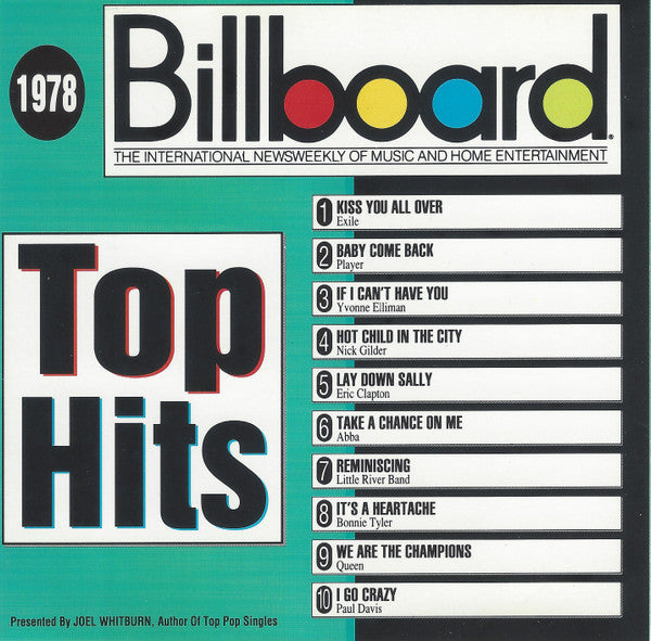 Various : Billboard Top Hits - 1978 (CD, Comp, RM)