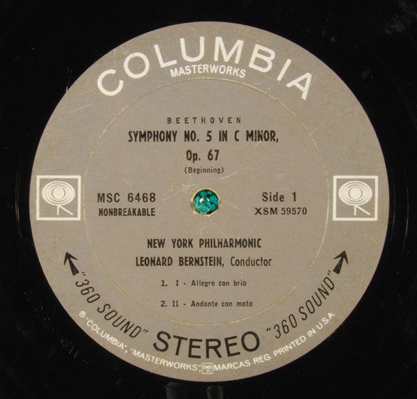 Ludwig van Beethoven, Leonard Bernstein, New York Philharmonic : Fifth Symphony (LP, Album)