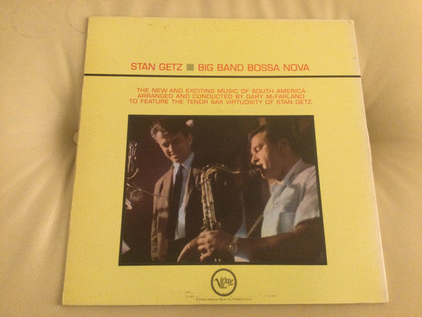 Stan Getz : Big Band Bossa Nova (LP, Album, Dee)
