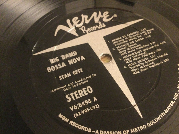 Stan Getz : Big Band Bossa Nova (LP, Album, Dee)