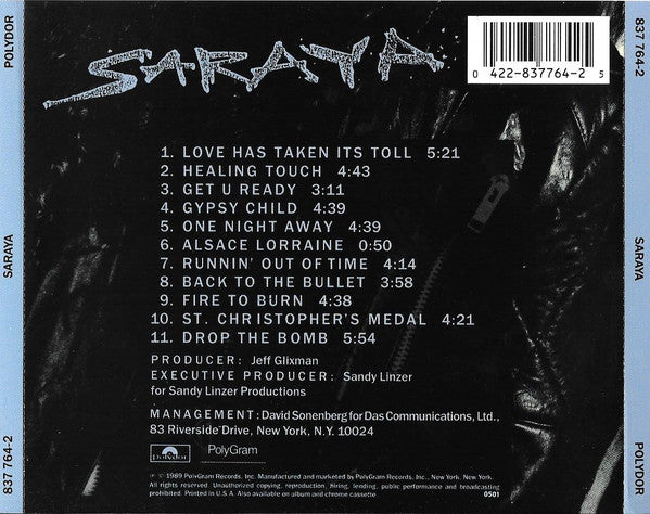 Saraya : Saraya (CD, Album)