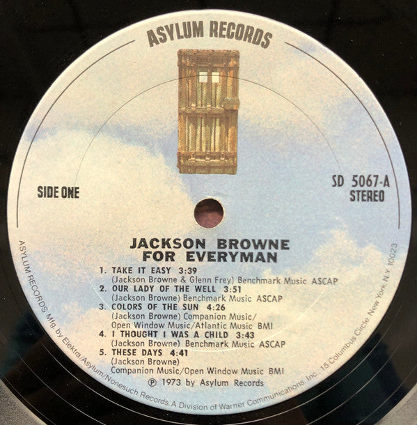Jackson Browne : For Everyman (LP, Album, San)