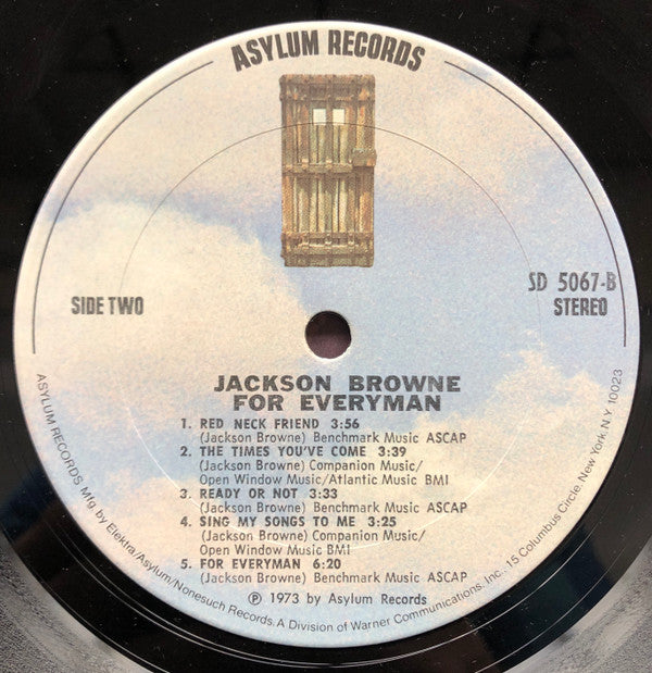 Jackson Browne : For Everyman (LP, Album, San)