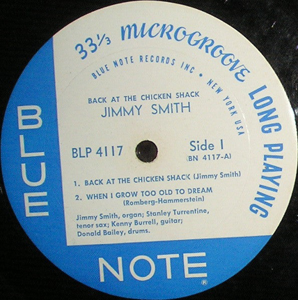 Jimmy Smith : Back At The Chicken Shack (LP, Album, Mono)