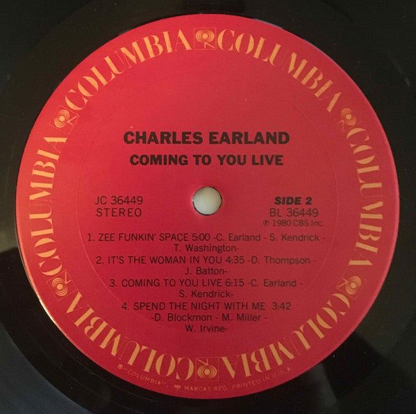Charles Earland : Coming To You Live (LP, Album)