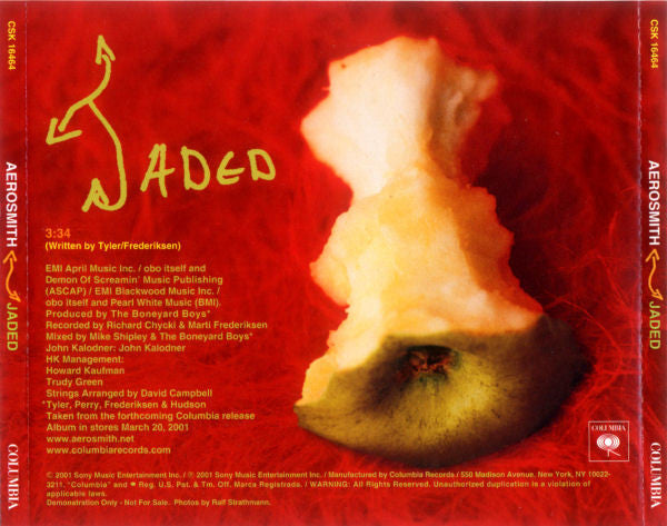 Aerosmith : Jaded (CD, Single, Promo)