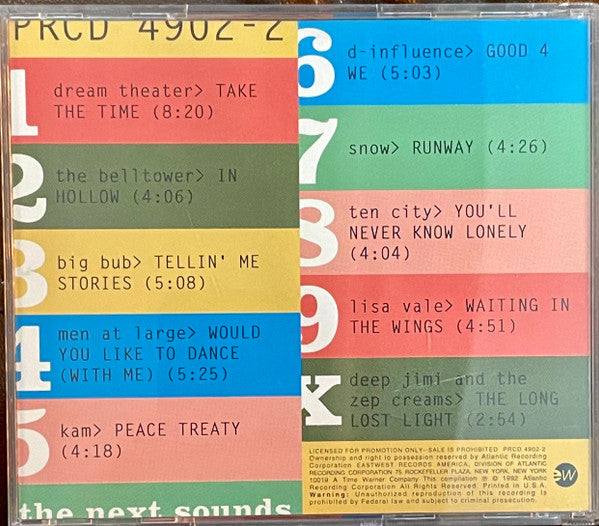 Various : The Next Sounds You Hear Volume 1 (CD, Promo, Smplr)