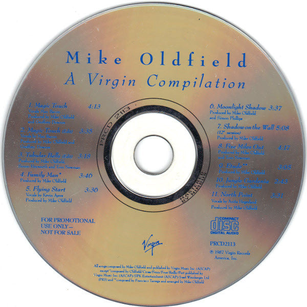 Mike Oldfield : A Virgin Compilation (CD, Comp, Promo)