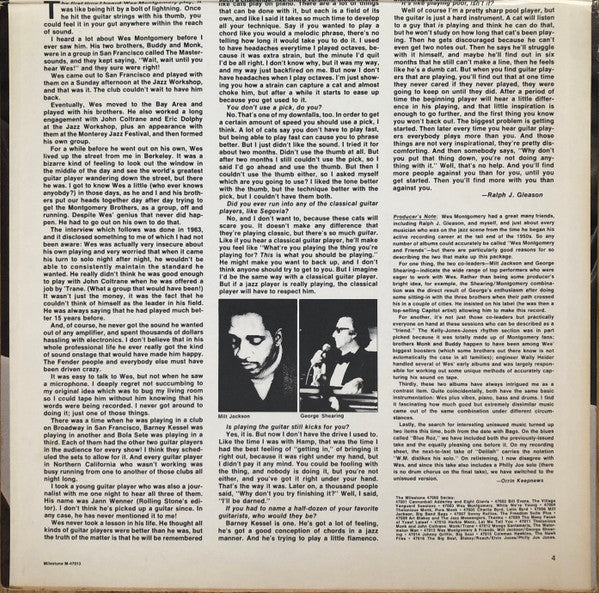 Wes Montgomery, Milt Jackson, George Shearing : Wes And Friends (2xLP, Comp, Pit)