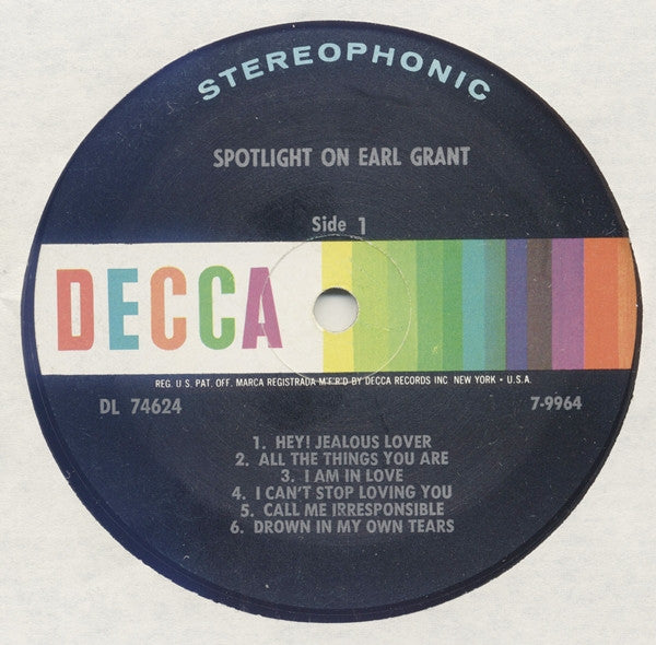 Earl Grant : Spotlight On Earl Grant (LP)