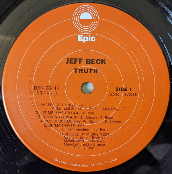 Jeff Beck : Truth (LP, Album)