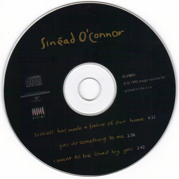 Sinéad O'Connor : Success Has Made A Failure Of Our Home (CD, Single, CD1)