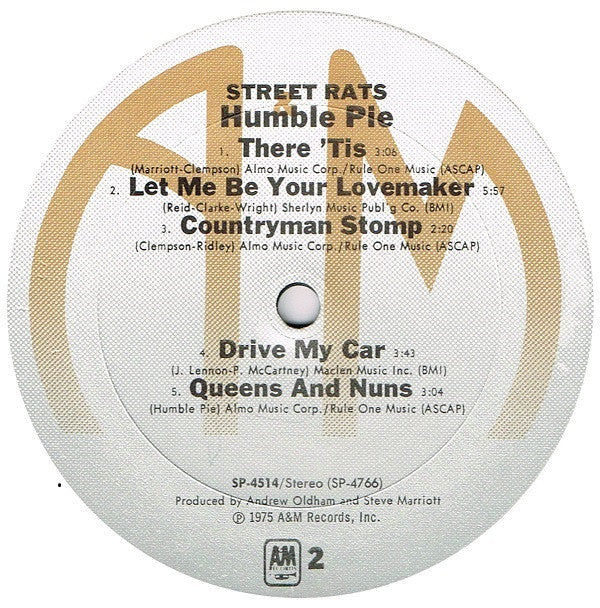 Humble Pie : Street Rats (LP, Album)