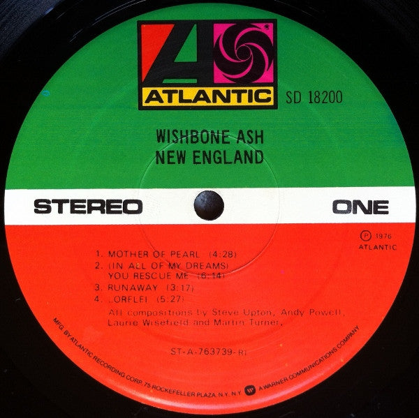 Wishbone Ash : New England (LP, Album, RI)