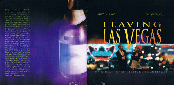 Mike Figgis : Leaving Las Vegas (Original Motion Picture Soundtrack) (CD, Album)