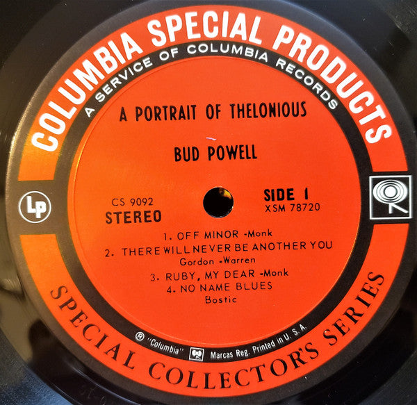 Bud Powell : A Portrait Of Thelonious (LP, Album)