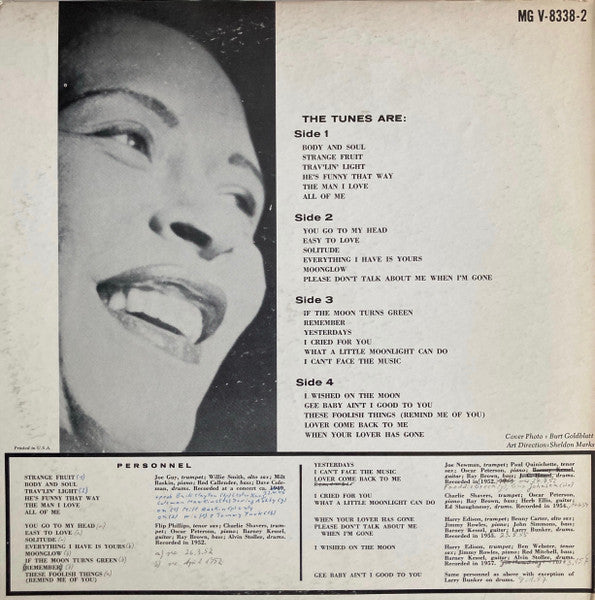 Billie Holiday : The Unforgettable Lady Day (2xLP, Comp, Mono, Gat)
