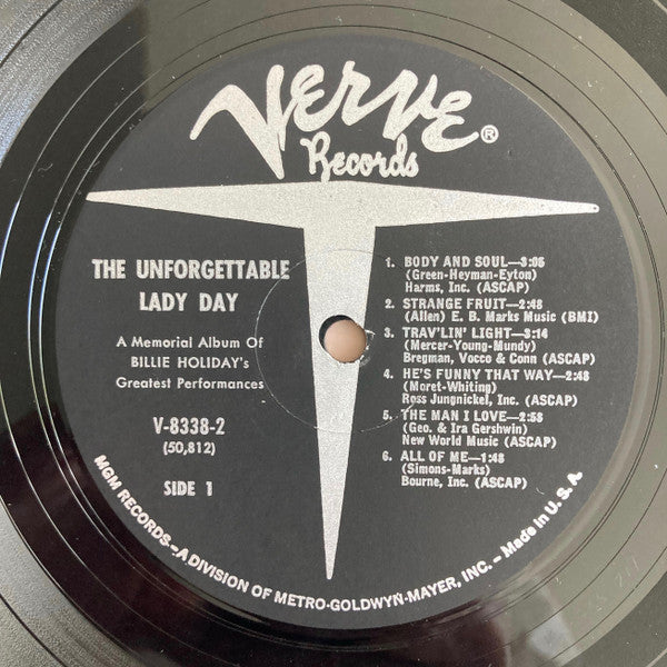 Billie Holiday : The Unforgettable Lady Day (2xLP, Comp, Mono, Gat)