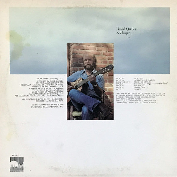David Qualey : Soliloquy (LP, Album, RE)