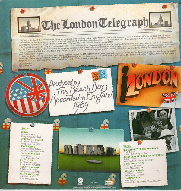 The Beach Boys : Beach Boys '69: The Beach Boys Live In London (LP, Album, Jac)