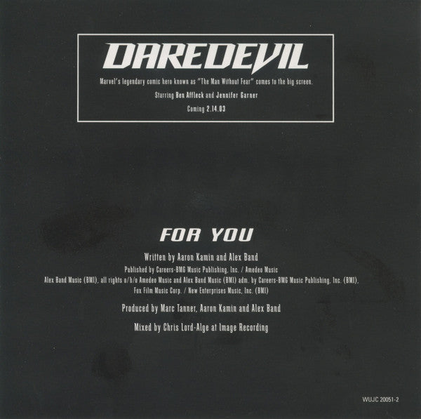 The Calling : For You (CD, Single, Promo)