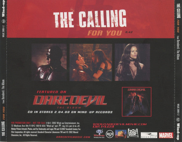 The Calling : For You (CD, Single, Promo)