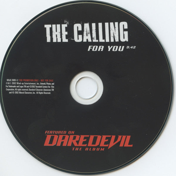 The Calling : For You (CD, Single, Promo)