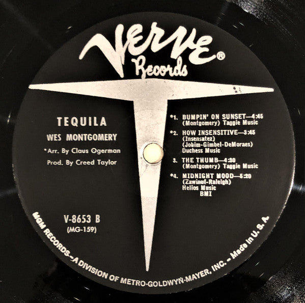 Wes Montgomery : Tequila (LP, Album, Mono, Gat)