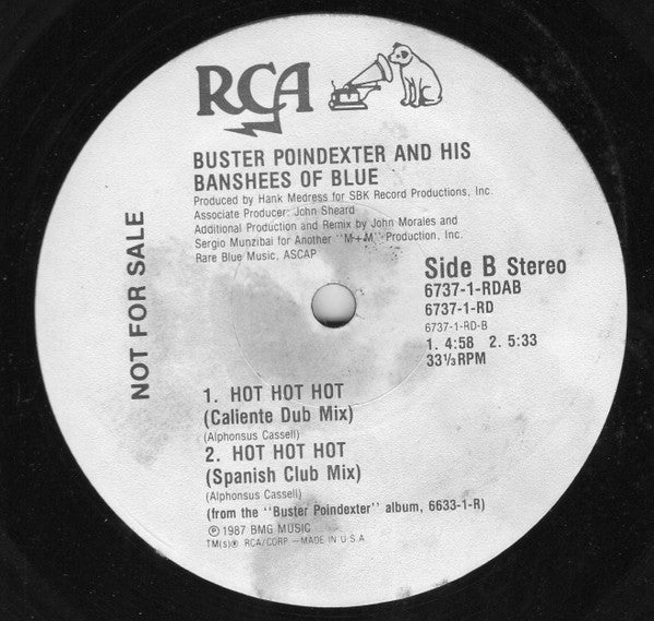 Buster Poindexter And His Banshees Of Blue : Hot Hot Hot (12", Promo)