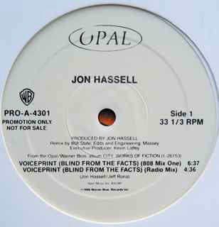 Jon Hassell : Voiceprint (Blind From The Facts) (12", Promo)