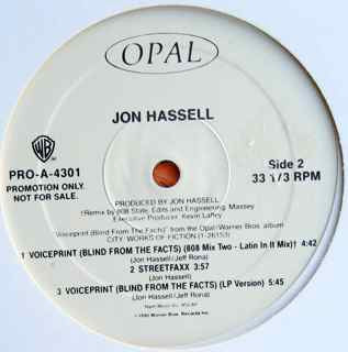 Jon Hassell : Voiceprint (Blind From The Facts) (12", Promo)