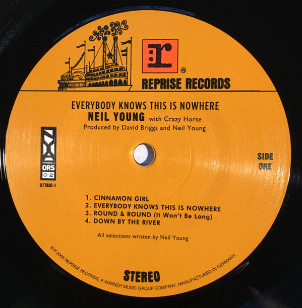 Neil Young With Crazy Horse : Everybody Knows This Is Nowhere (LP, Album, RE, Gat)