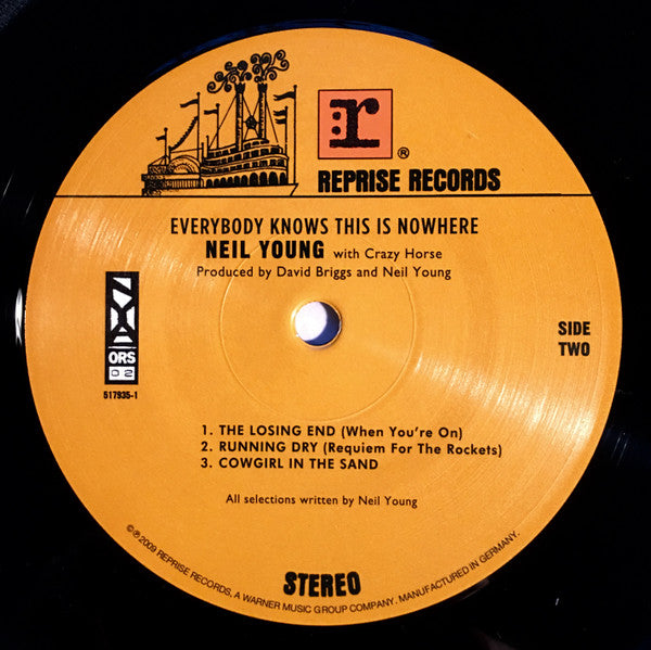 Neil Young With Crazy Horse : Everybody Knows This Is Nowhere (LP, Album, RE, Gat)