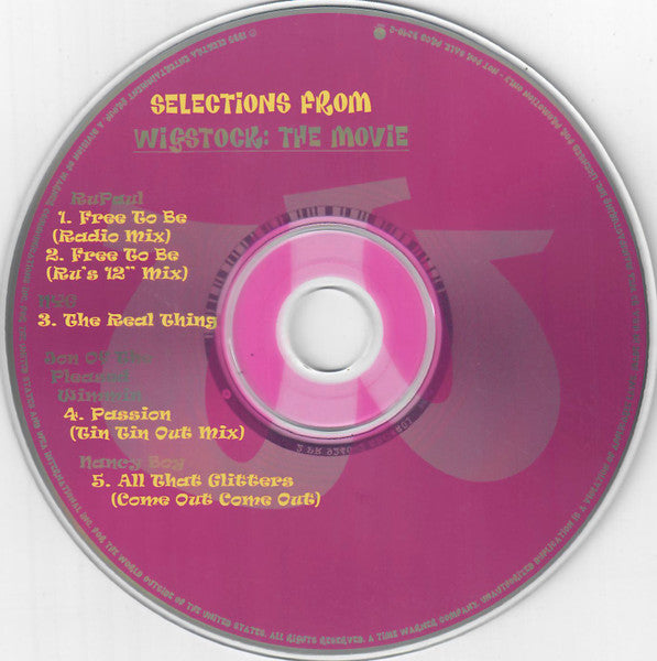 Various : Selections From Wigstock: The Movie (CD, Promo, Smplr)