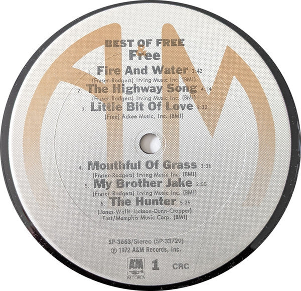 Free : Best Of Free (LP, Comp, Club, RE, Car)