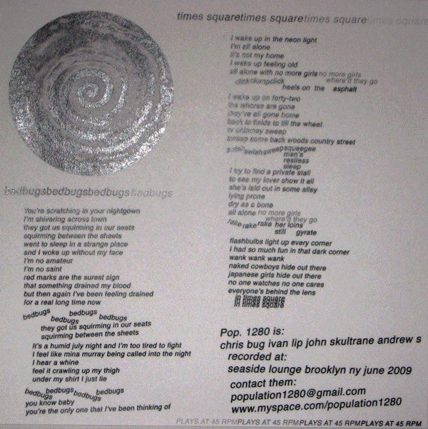 Pop. 1280 : Bedbugs (7")