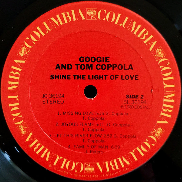 Googie Coppola And Tom Coppola : Shine The Light Of Love (LP, Album)