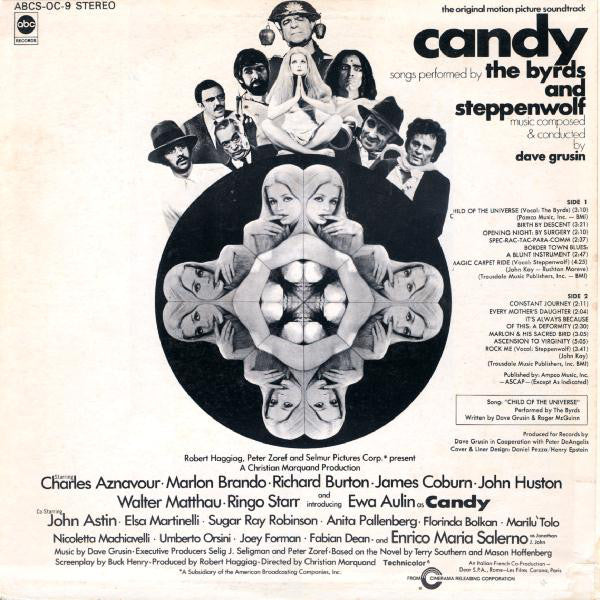 The Byrds And Steppenwolf, Dave Grusin : Candy (The Original Motion Picture Soundtrack) (LP, ABC)