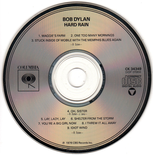 Bob Dylan : Hard Rain (CD, Album, RE)