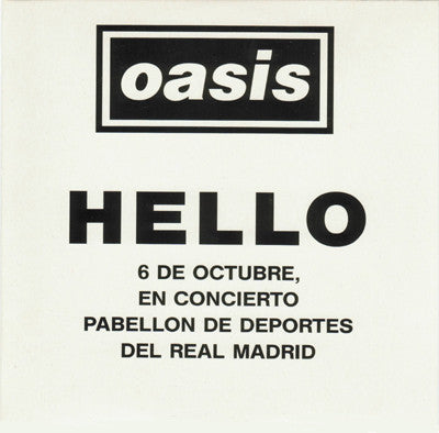 Oasis (2) : Hello (CD, Promo)